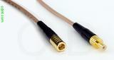 Coaxial Cable, SMB plug (female contact) to SMB jack (male contact), RG316, 1 foot, 50 ohm