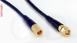 Coaxial Cable, SMB plug (female contact) to SMC (Subvis), RG174 flexible (TPR jacket), 10 foot, 50 ohm