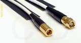 Coaxial Cable, SMB plug (female contact) to SMC (Subvis), RG188, 1 foot, 50 ohm