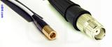 Coaxial Cable, SMB plug (female contact) to TNC female, RG188, 1 foot, 50 ohm