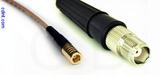 Coaxial Cable, SMB plug (female contact) to TNC female, RG316 double shielded, 1 foot, 50 ohm