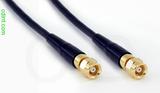 Coaxial Cable, SMC (Subvis) to SMC (Subvis), RG174, 1 foot, 50 ohm