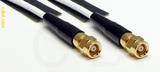 Coaxial Cable, SMC (Subvis) to SMC (Subvis), RG188 low noise, 1 foot, 50 ohm