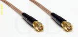 Coaxial Cable, SMC (Subvis) to SMC (Subvis), RG316, 1 foot, 50 ohm