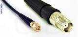 Coaxial Cable, SMC (Subvis) to TNC female, RG174, 1 foot, 50 ohm