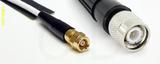 Coaxial Cable, SMC (Subvis) to TNC, RG188, 1 foot, 50 ohm