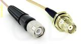 Coaxial Cable, TNC to TNC bulkhead mount female, RG316, 50 foot, 50 ohm