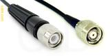 Coaxial Cable, TNC to TNC reverse polarity, RG174 low loss, 8 foot, 50 ohm